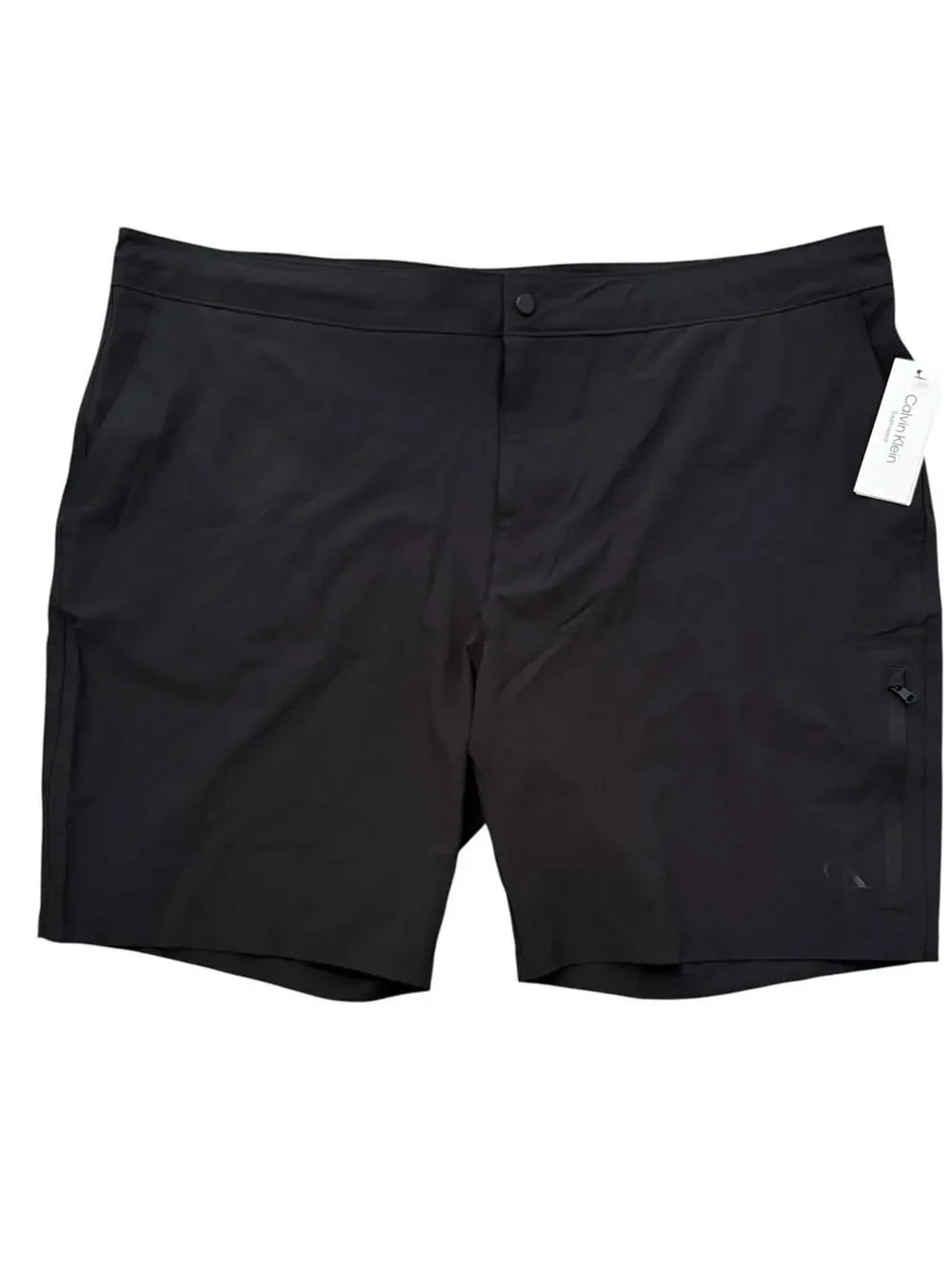 Calvin Klein Hybrid Shorts Swim Black Swimwear Size XXL Stretch UPF Quick Dry
